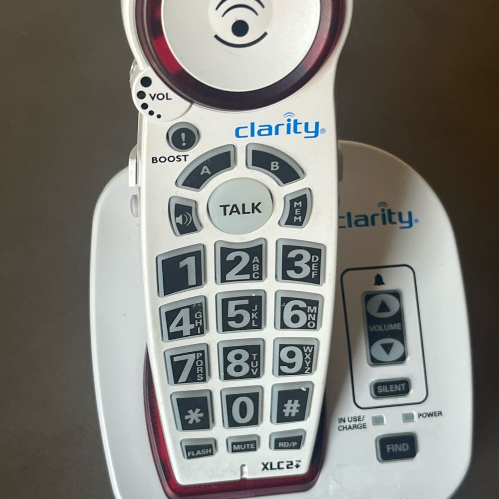 Vintage Clarity 6.0 Amplified Big-Button Speakerphone Talking Caller ID